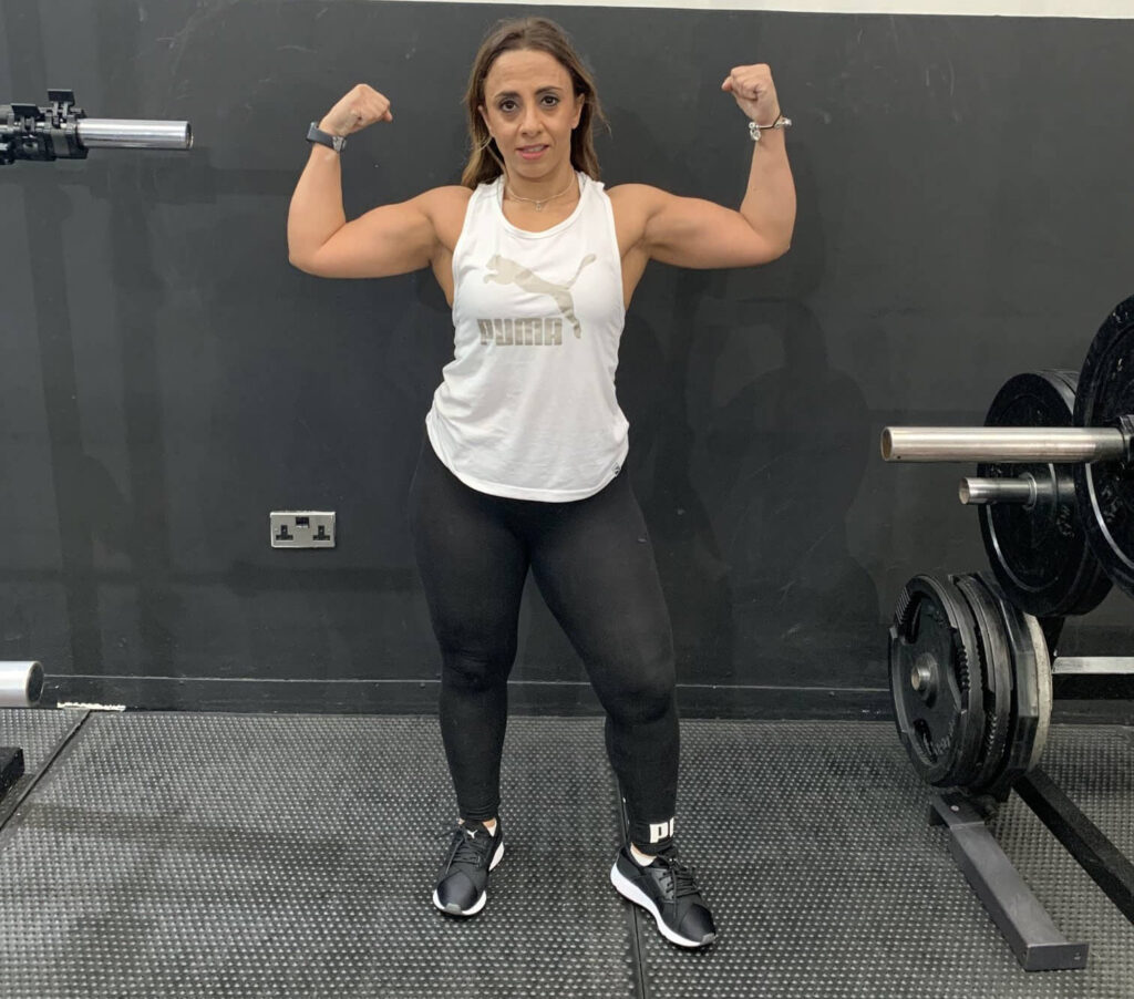 Female bodybuilder, biceps - Prime Mover Fitness Sheffield